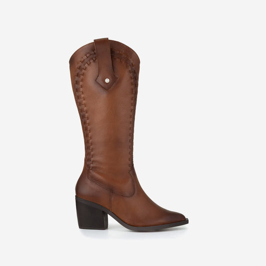 Emma Miel · bota vaquera de piel GIUSTO