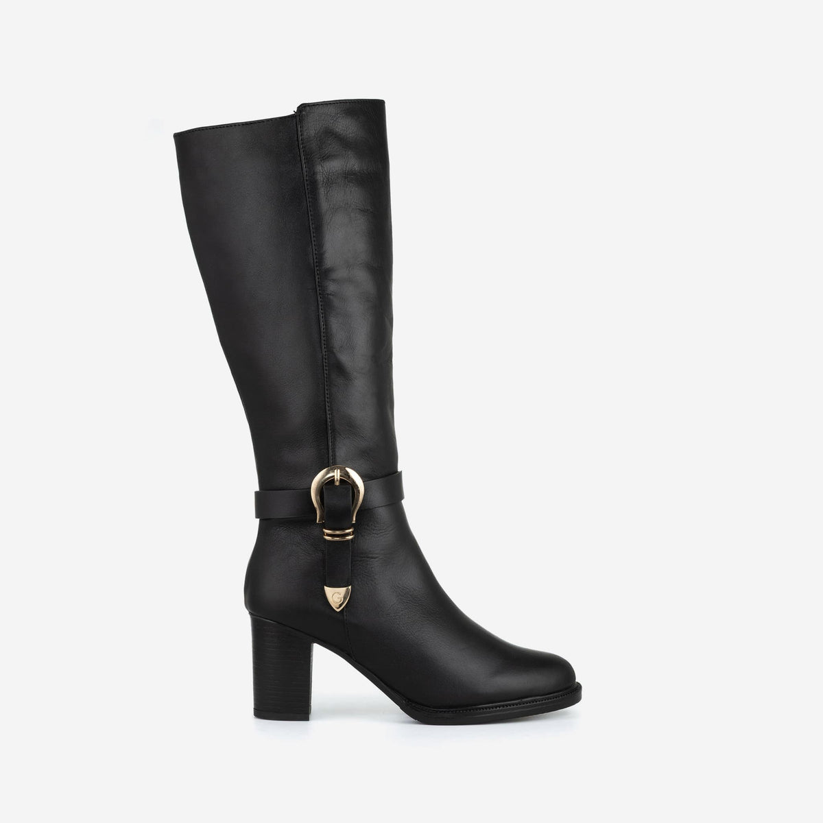 Olivia Negro · bota alta de piel GIUSTO